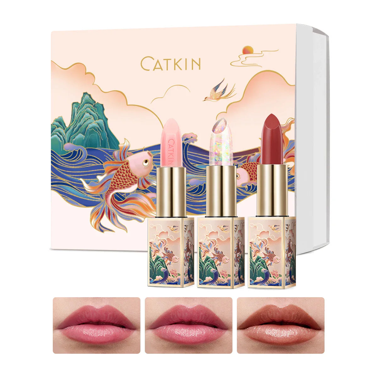 CATKIN Lip Balm – Moisturizing, Repairing Lip Skin, Pink Transparent Soothing Treatment for Soft & Healthy Lips