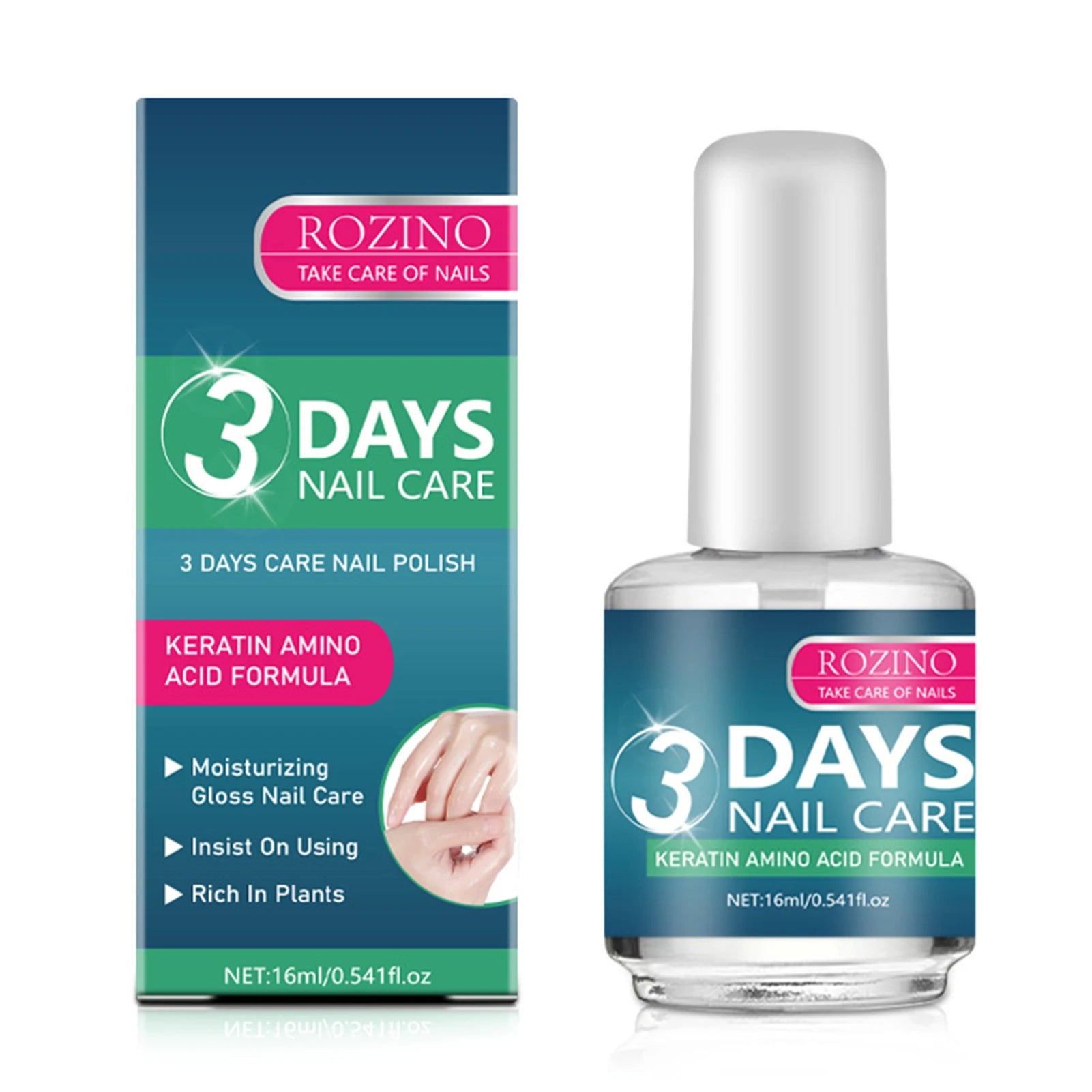 3 Day Growth Nail Treatments Strengthener With Amino Acid Formulas Strengthens Moisturizes Nail Care Serum For All Nail Types
