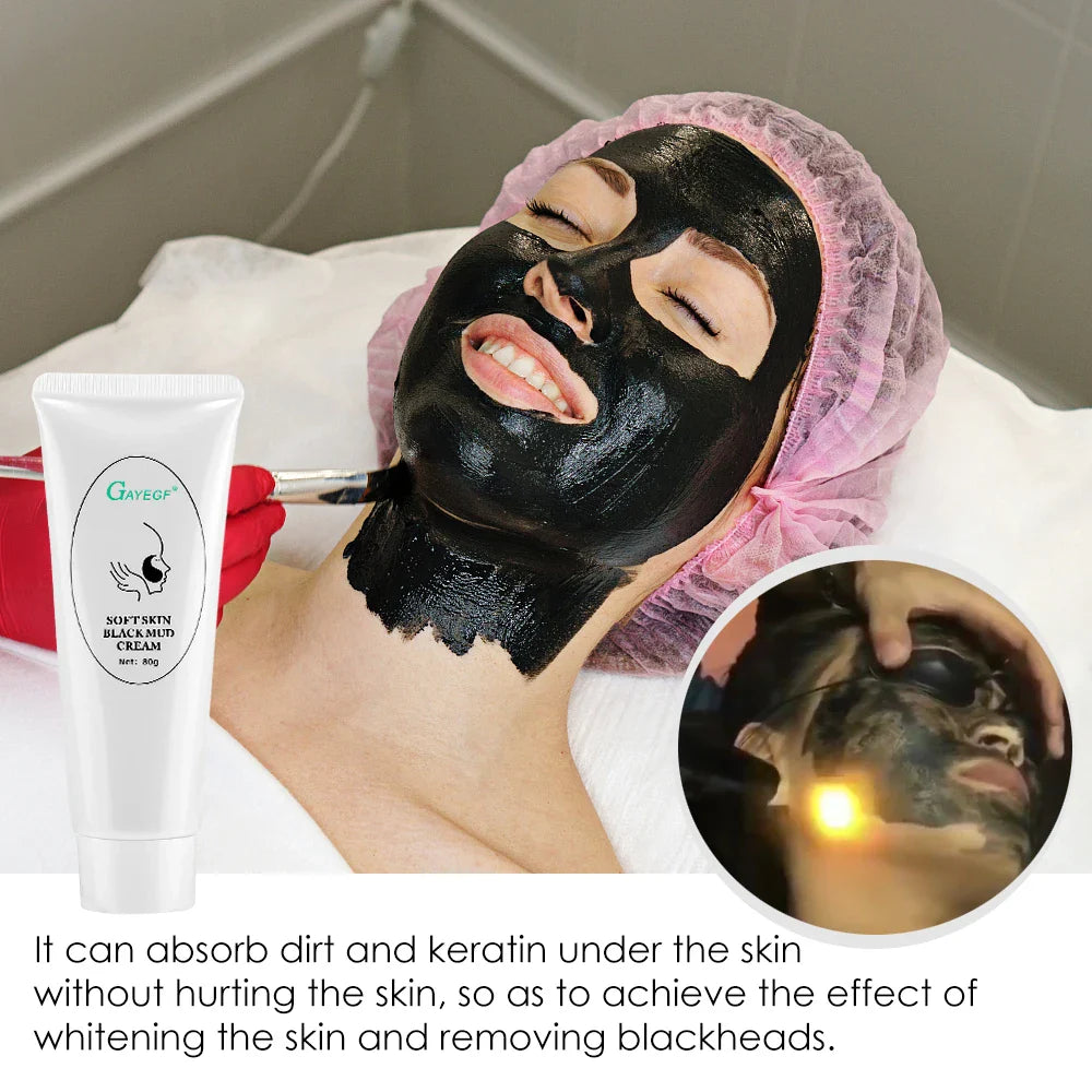 Carbon Gel Black Face Cream Mask Facial Deep Cleaning Support Laser Active Nano Toner Skin Rejuvenation Whitening Care Tools