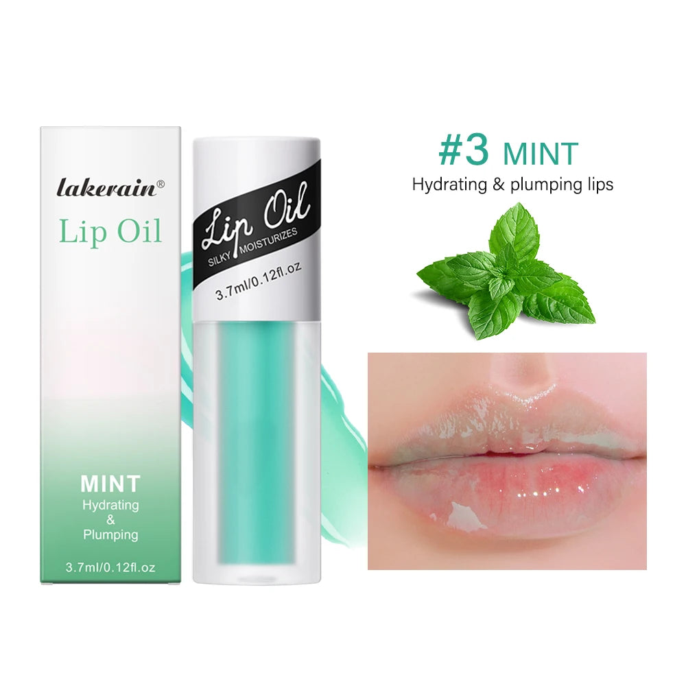 Korean Lip Oil Appleberry Lip Stain Gift Long-Lasting Moisturizing Plumping Revitalizing for Dry Lips No Peel Off Lip Tint