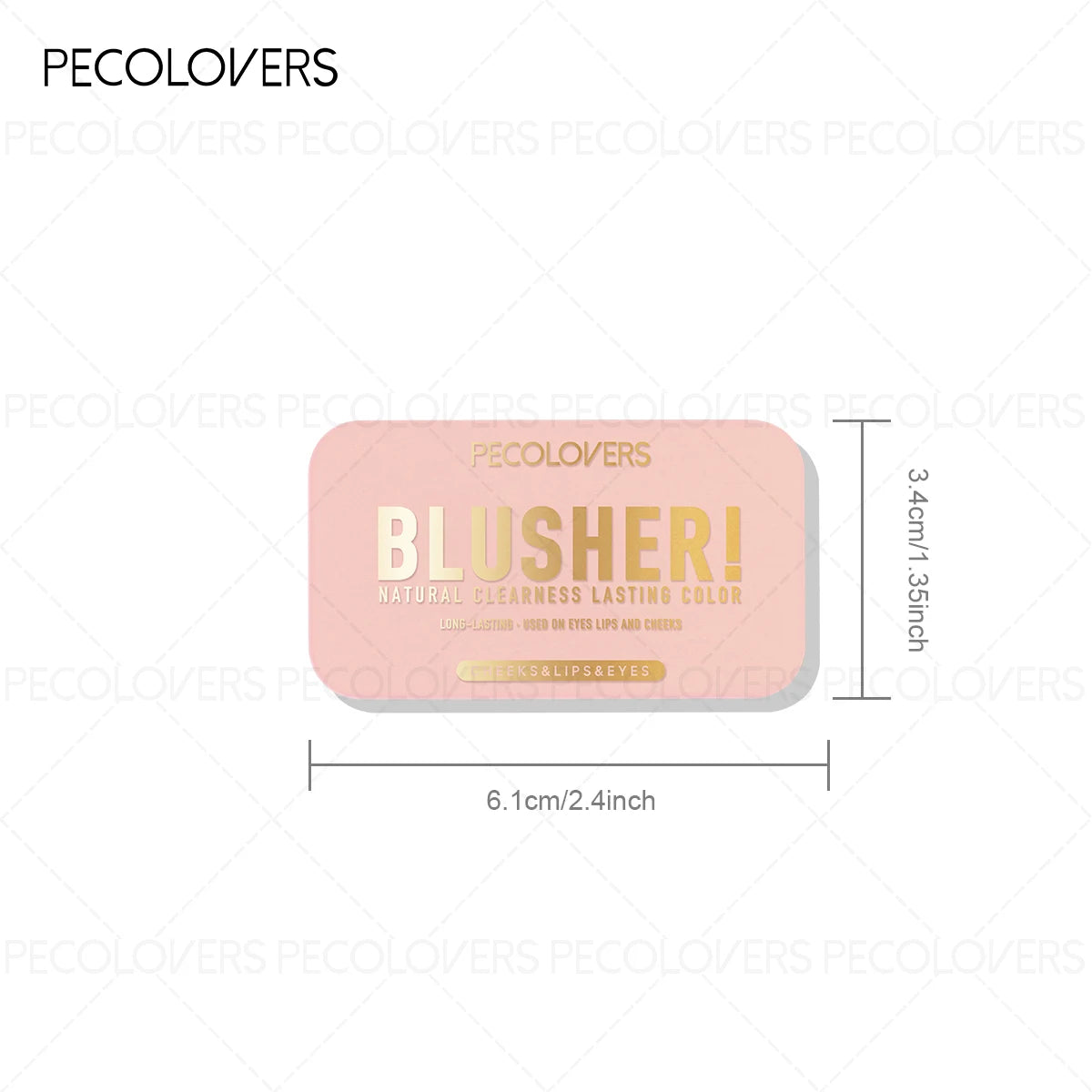 1PC Matte Blush & Lip Gloss - Creamy Mashed Potato Texture, Effortless To Apply, Richly Pigmented, Long-Wearing, Christmas Gift