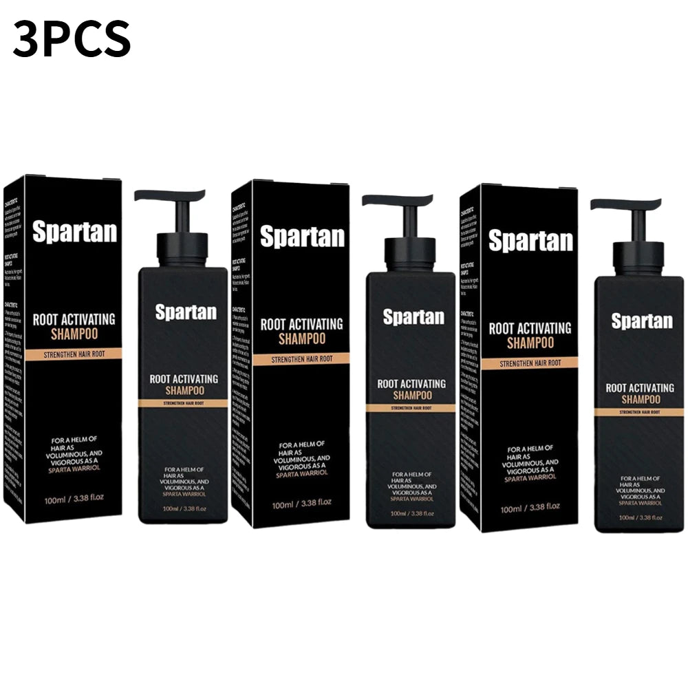 Spartan Root Activator Shampoo Ginger Root Hair Care Dandruff Control Anti Hair Loss Hair Regrowth Fluffy Strengthens Shampoo
