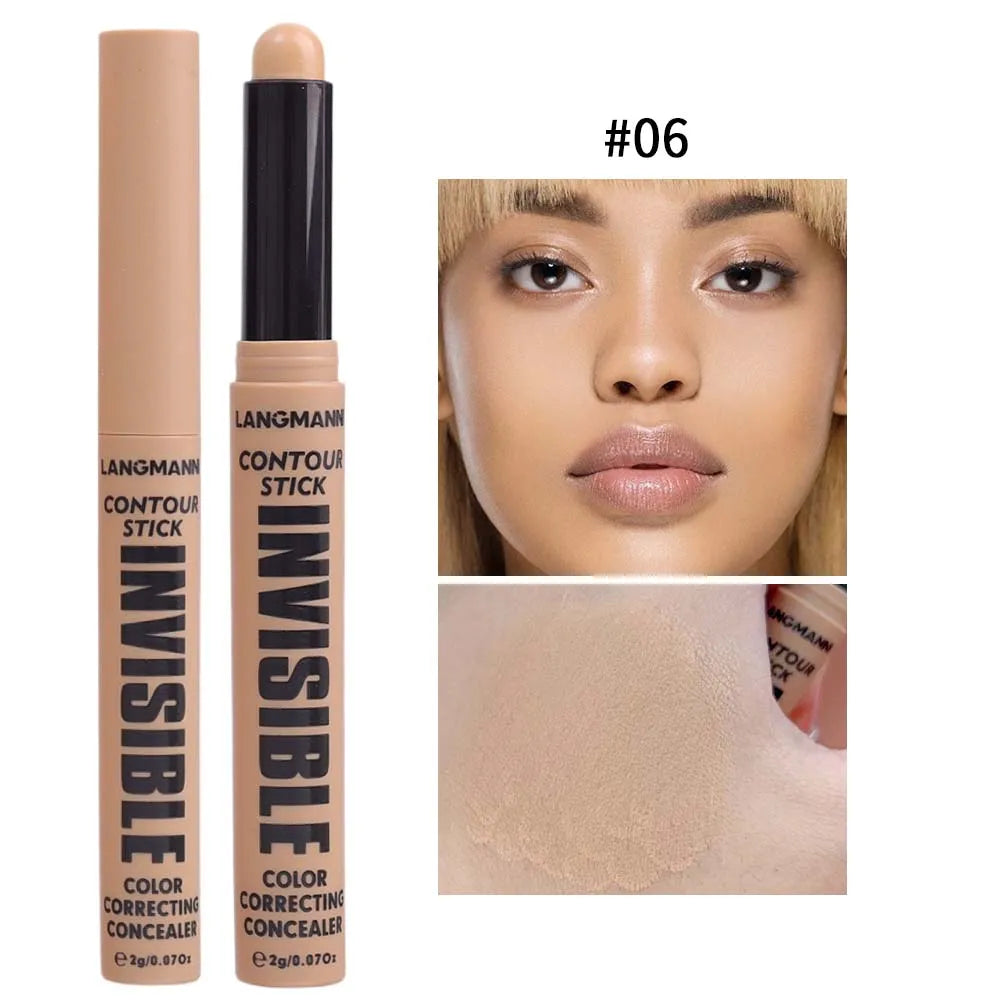 6 Colors Concealer Stick Face Primer Base Makeup Covering Facial Blemishes Contour Cosmetics Red Green Concealer Cream Stick