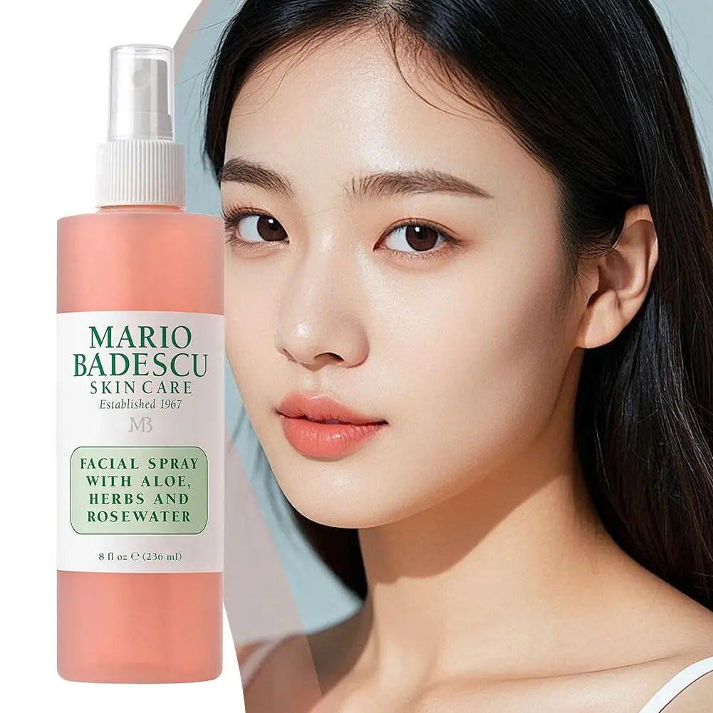 Mario Badescu Rose Toner Spray with Vitamin C - Improve Dryness Hydrating Oil Control Lighten Melasma Pigmentation Skincare