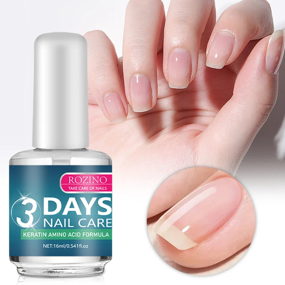 3 Day Growth Nail Treatments Strengthener With Amino Acid Formulas Strengthens Moisturizes Nail Care Serum For All Nail Types
