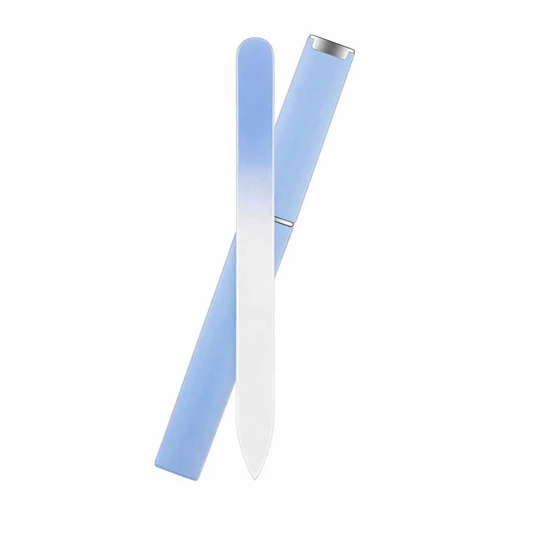 1/3 Pack Crystal Glass Fingernail File for Natural Nail Professional Glass Nail File Double-Sided Gentle Nail Care
