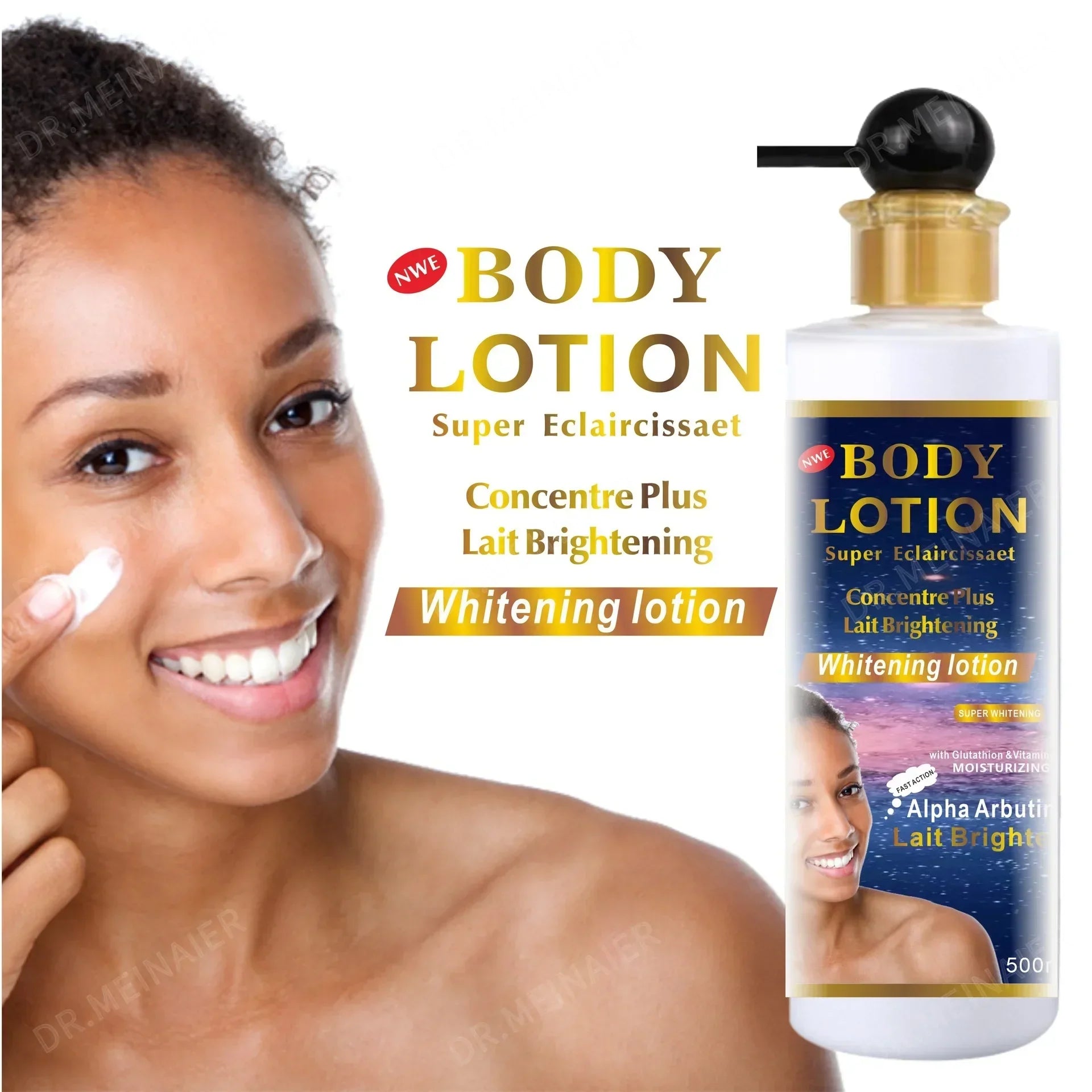 500ml Argan Whitening Body Lotion Moisturizing Refreshing and Not Greasy Body Cream Kojic Acid and Carrot Body Lotion