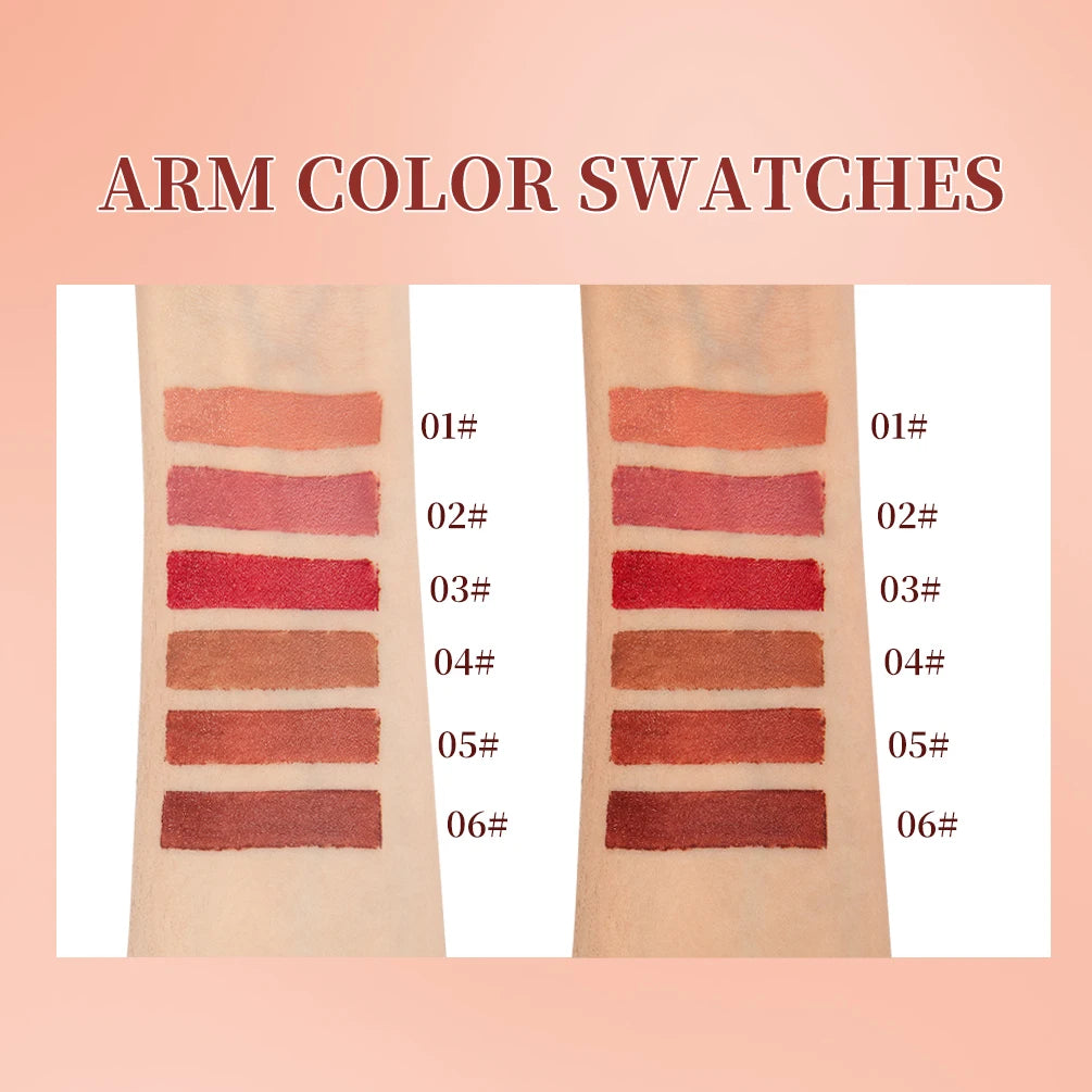 QIBEST Tapered Gradient Lipliner Long Lasting Matte Nude Brown Red Lipstick Waterproof Contouring Tint Lipliner Makeup Lip Stain