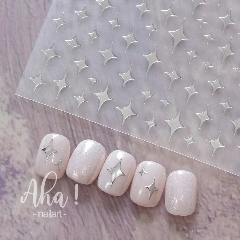 1sheet 3D Sweet Cherry Fruit Nail Art Stickers Summer Peach/Lemon/Star/Moon Nail Decals 8*10cm Adhesive Red Cherry Nail Decor
