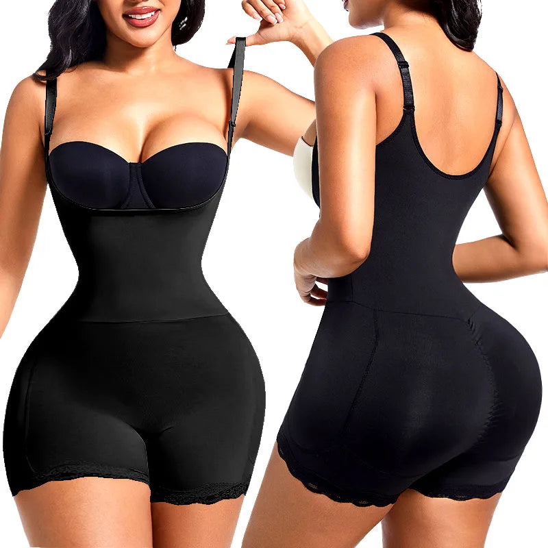 Bodysuits Shapewear Padded Hip Enhancer Bra Cushion Butt Lifter Sexy Back Body Shaper Jumpsuits Fajas Colombianas Girdles Corset