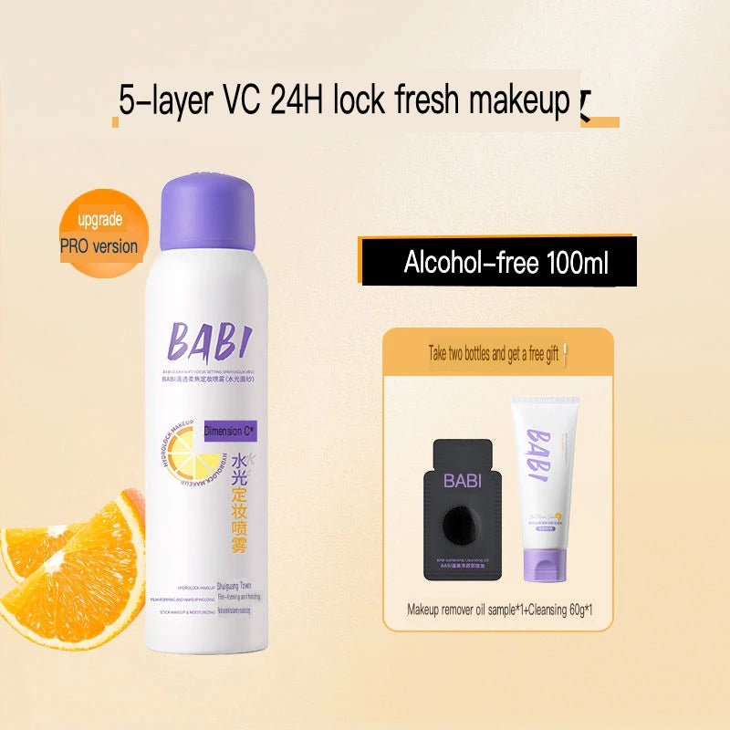 BABI Setting Spray For Oil Control, Vitamin C Long-lasting Setting Spray For Water Resistance And No Makeup Fading