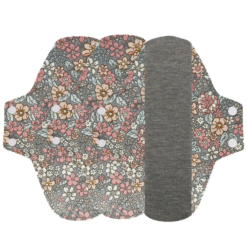 3PCS Sanitary Pads Reusable napkin Pads Washable print Towel Cloth Nursing pad easy to absorb graphene maternity Pads Menstrual