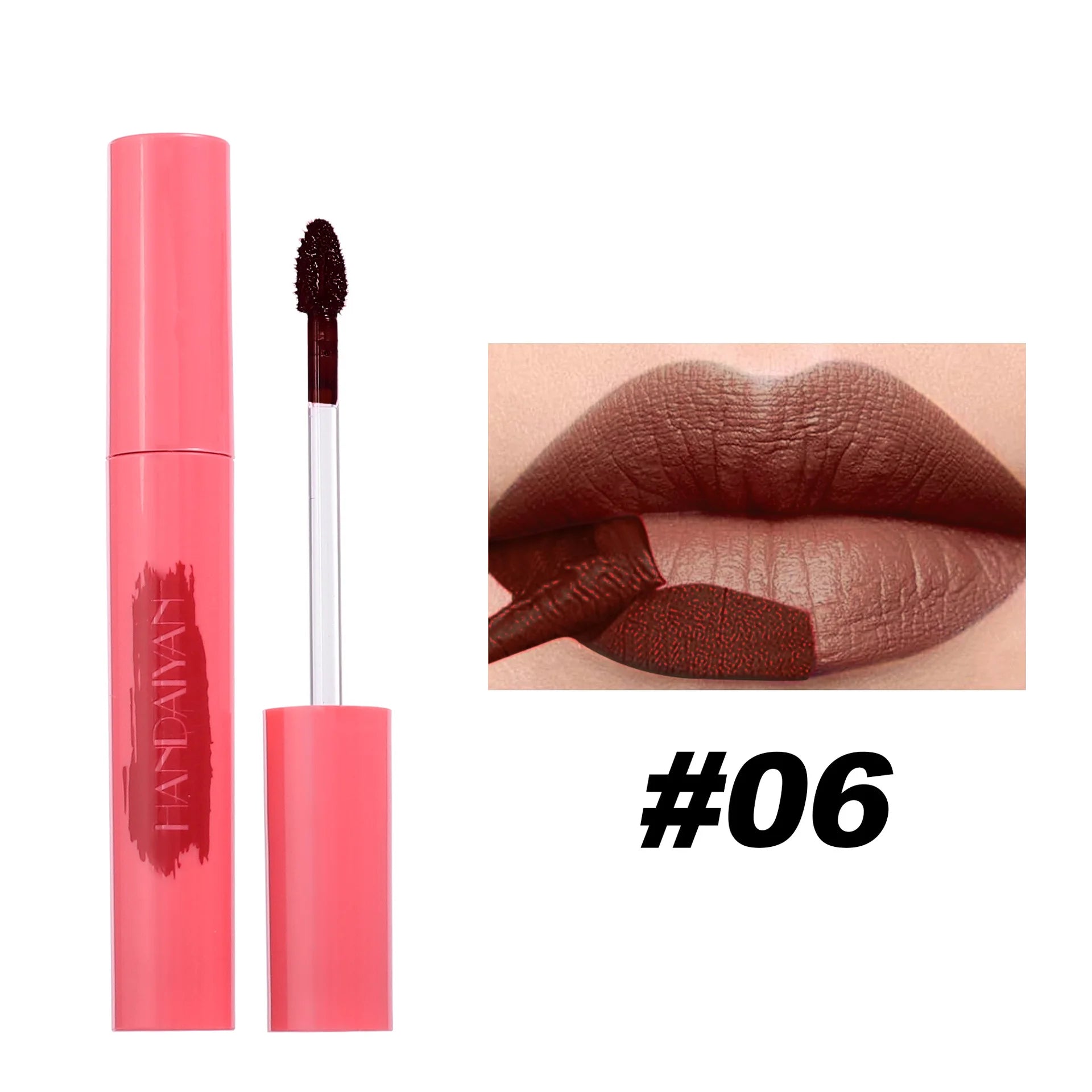 6 Colors Tear-Off Liquid Lipstick Matte Lip Tint Peel Off Lip Glaze Waterproof Long Lasting Makeup Sexy Red Lip Gloss Cosmetics