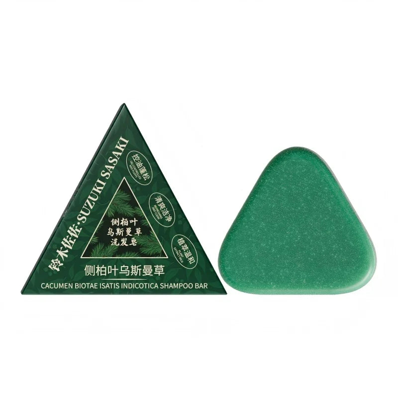 Natural Herbal Shampoo Soap Usman Grass Handmade Soap Hair Nourishing, Oil Control, Refreshing, Fluffy and Soothing Hair Care