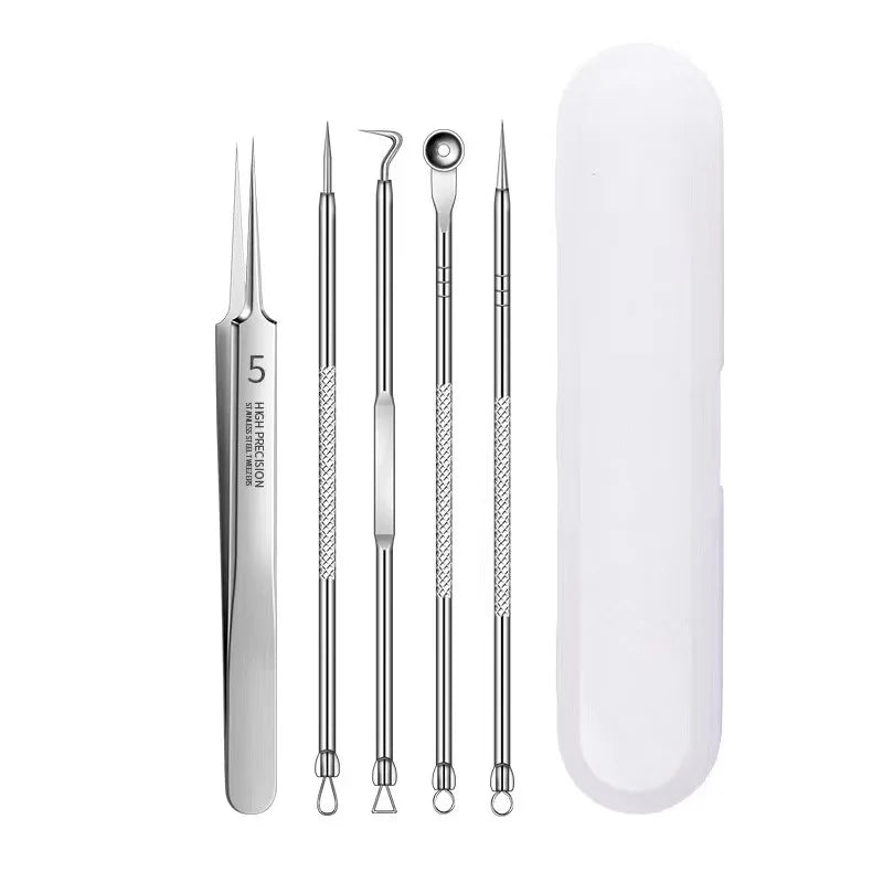 German Ultra-fine No. 5 Cell Pimples Blackhead Clip Tweezers Beauty Face Health Salon Special blackhead remover Acne Needle Tool