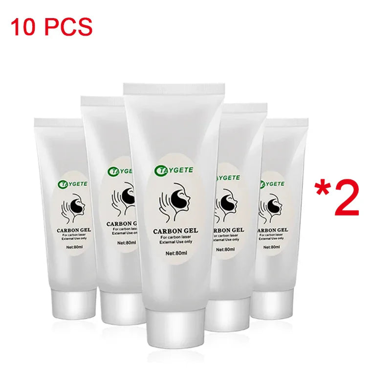 Black Gel Mask For ND YAG Laser Skin Peeling Carbon Cream Rejuvenation Whitening Facial Moisturizing Peel Deep Cleaning 80ML/PCS