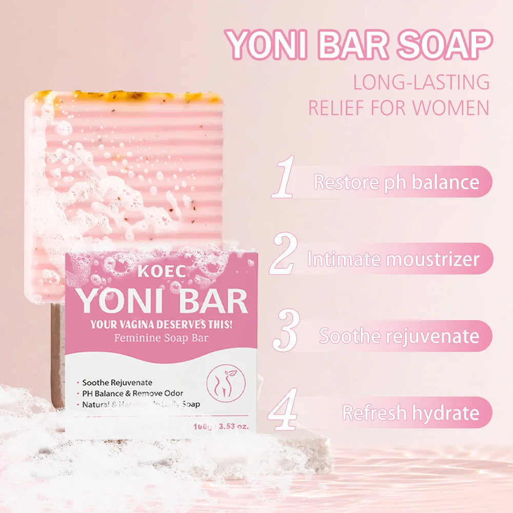 Premium Yoni Bar – Natural Feminine Care Soap for pH Balance, Odor Control & Hydration Daily Intimate Hygiene Handmade & Vegan