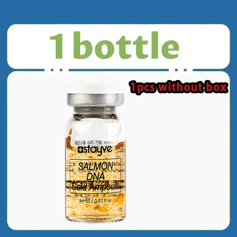 Stayve 8ml Salmon DNA Golden Ampoule Serum Kit Natural Ingredients, Moisturizing, Tender, Lifting, Firming Facial Care Skin