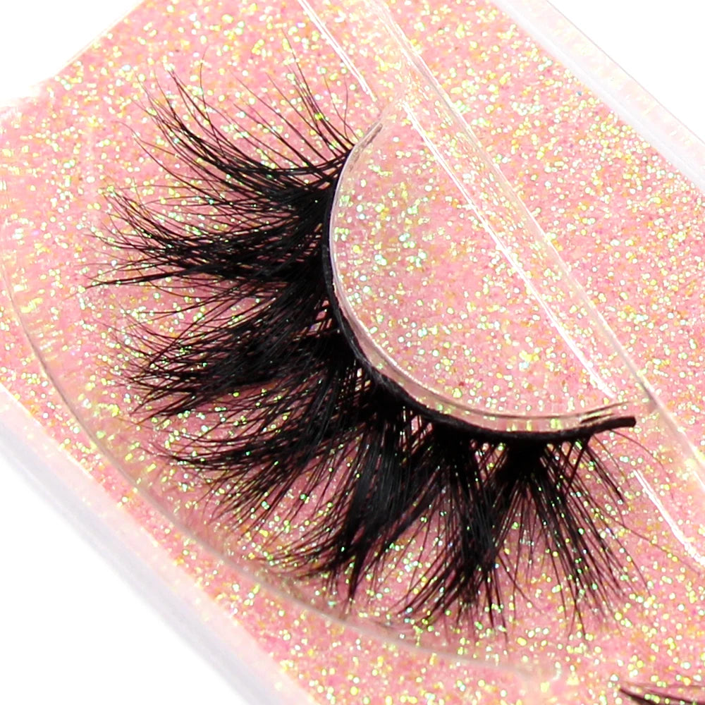 FOXESJI Makeup Eyelashes 3D Mink Eye Lashes Fluffy Soft Wispy Natural Lashes Extension Reusable Fake Lashes Mink False Eyelashes