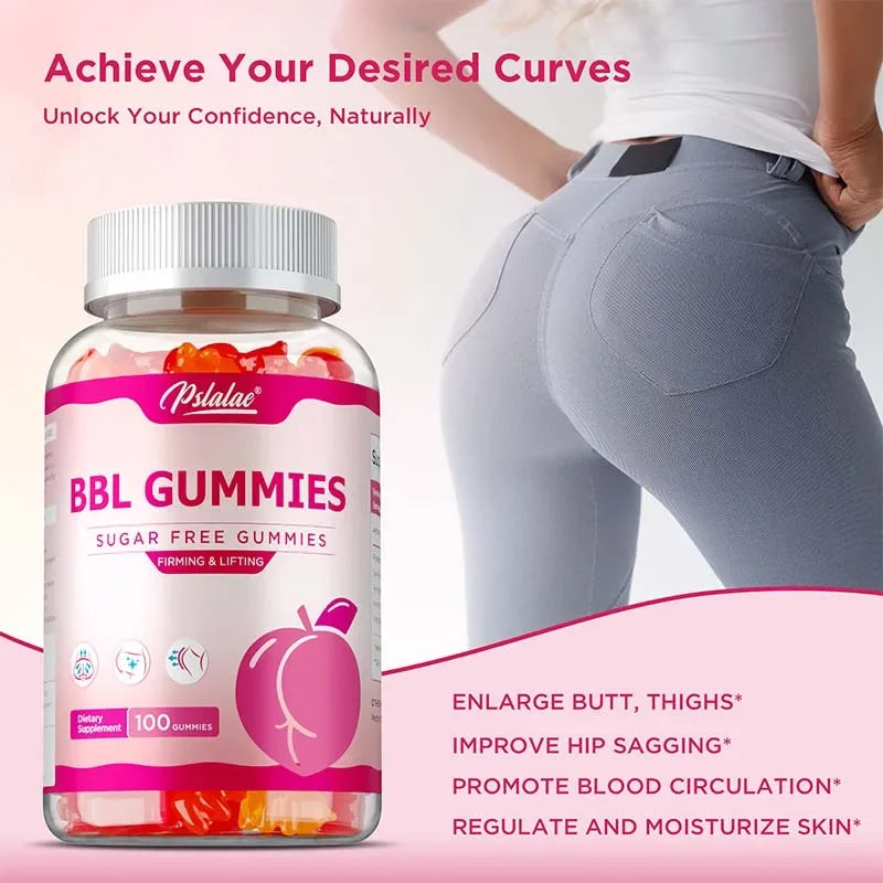 BBL Gummies - Increase Natural Curves, Promote Buttock Growth, Reduce Fat Mass and Sagging