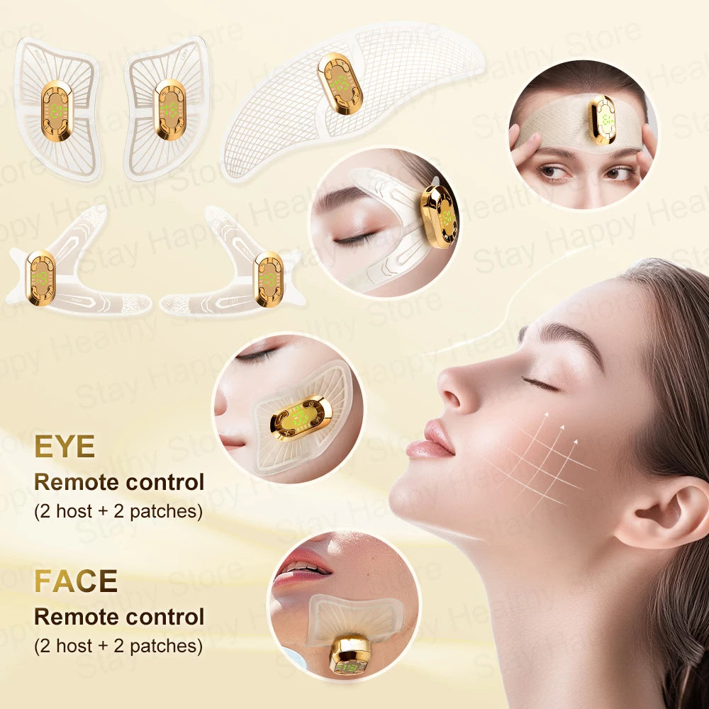 EMS Pulse Microcurrent Eye Care Device Eye Massager To Relieve Fatigue Massage Reduce Dark Circles Eye Swelling Anti-Wrinkle