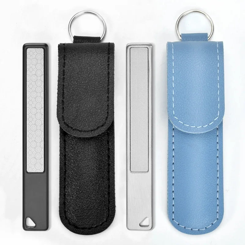 Professional Double Sided Nail File Stainless Steel Sandpaper Nail Sanding Grinding Polishing Manicure Care Tools