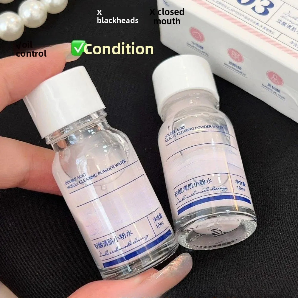 10ml pink serum, shrink pores, lighten acne marks and control oil cleansing