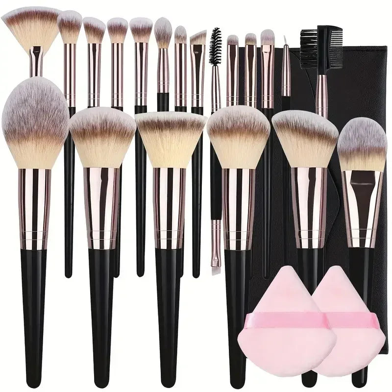 3/20PCS Makeup Brushes Set Professional Foundation Eyeshadow Blush Highlighter Concealer Blending Brush Fluffy Women Beauty Tool
