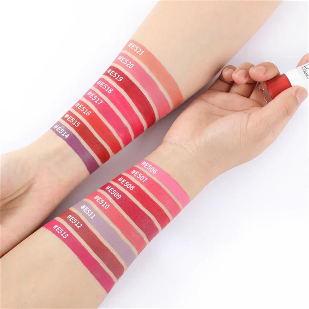 1-PCS Pink Women’s Lipstick – 16 Colors, Long-Lasting Waterproof Liquid Pencil, Matte Lipstick, Lip Gloss Makeup