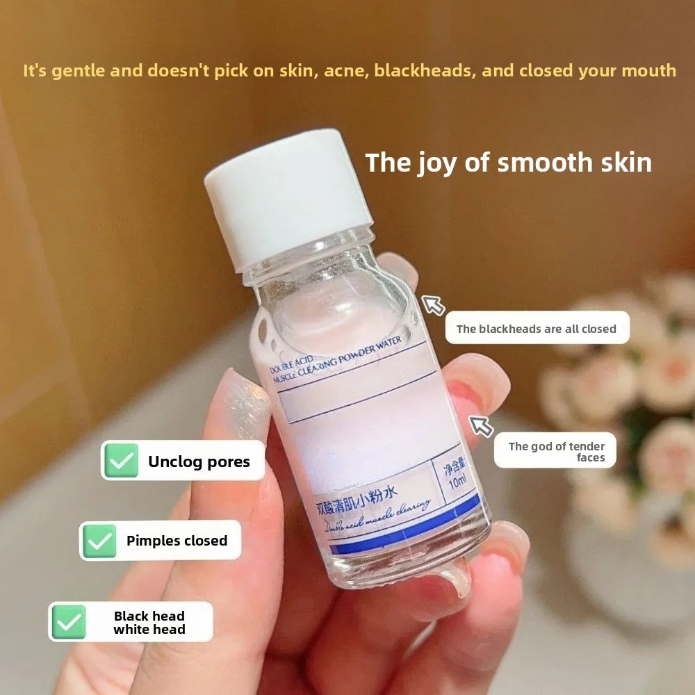 10ml pink serum, shrink pores, lighten acne marks and control oil cleansing