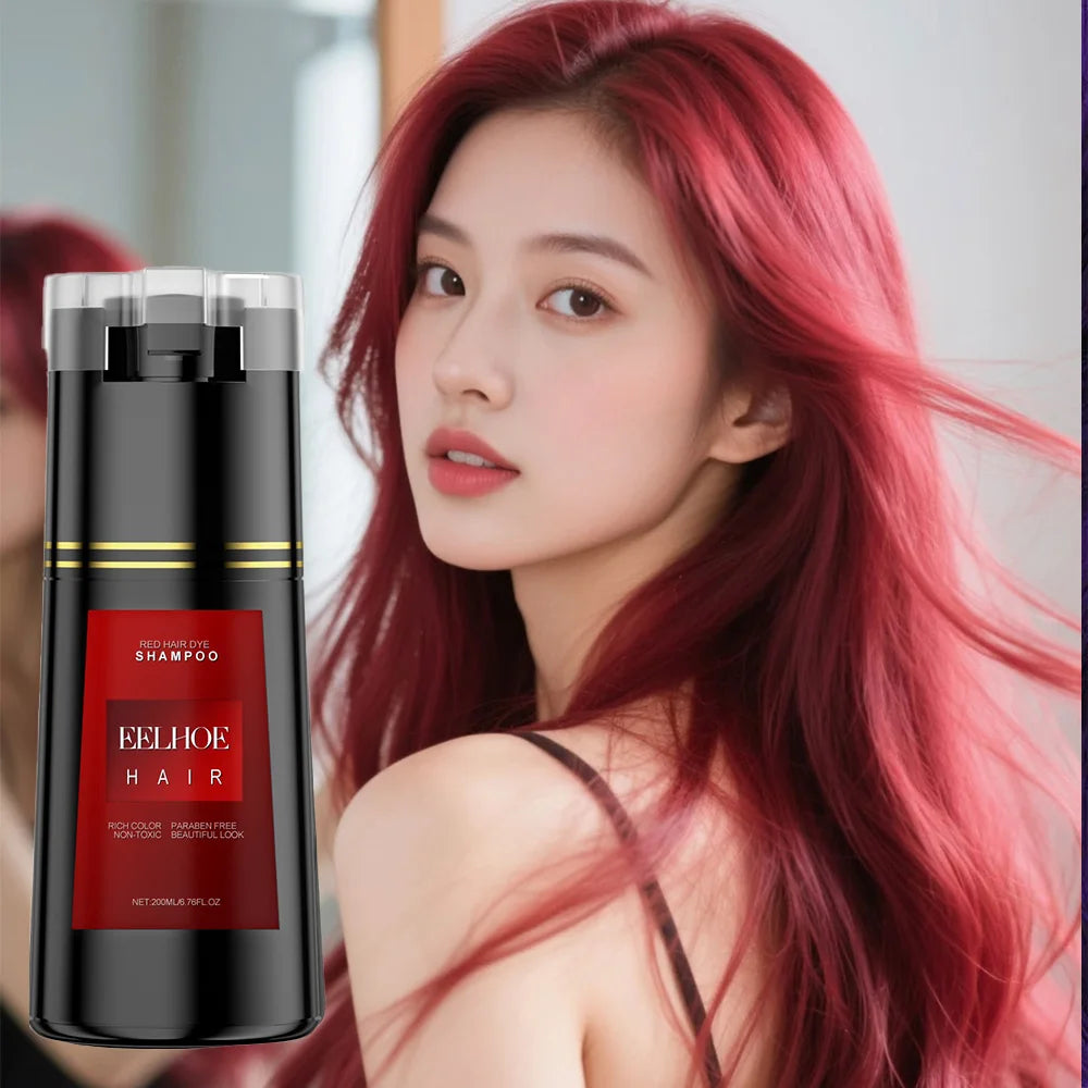 EELHOE Hair Dye Shampoo Nova Hair Instant Dye Shampoo Men Women Quick Easy Safe Hair Color Gray Hair Coverage Nourish Scalp