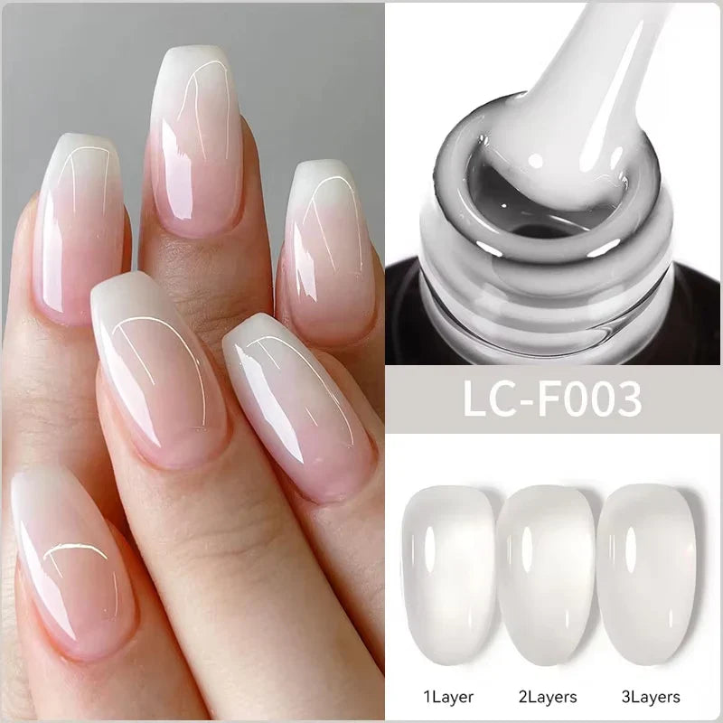 LILYCUTE Thermal Nail Gel Polish 3 Layers Temperature Shiny Color Changing Series Semi Permanent Soak Off UV Nail Gels Polish