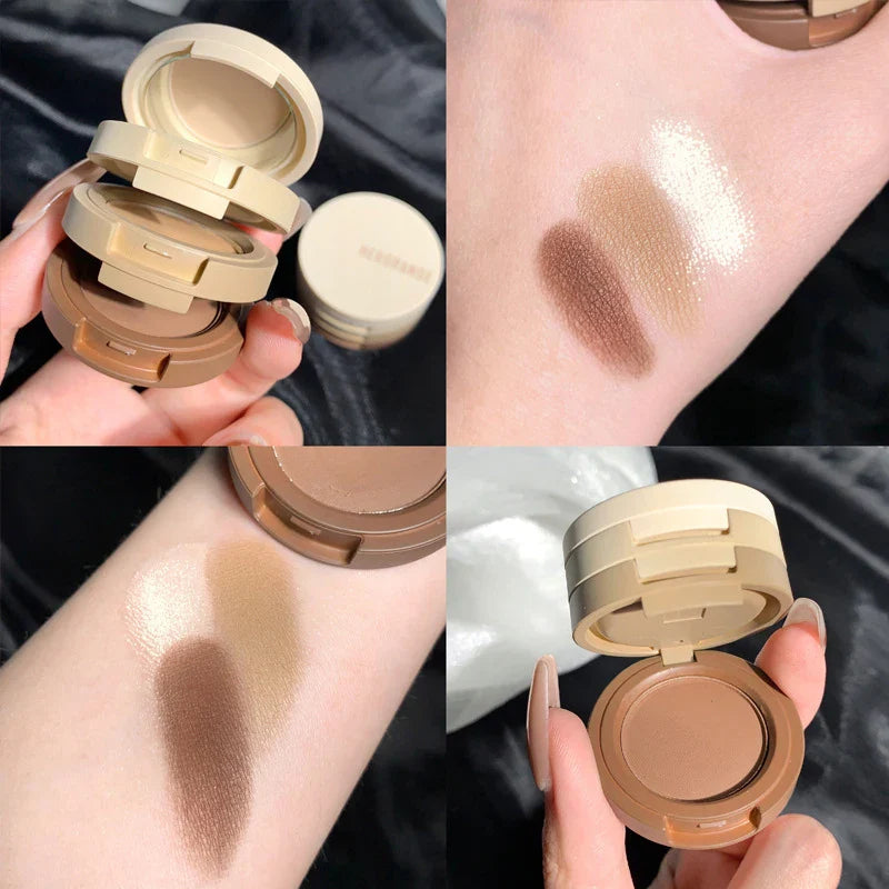 Tri-Color Eye Shadow, Matte Create Multi-Layered Eye Makeup