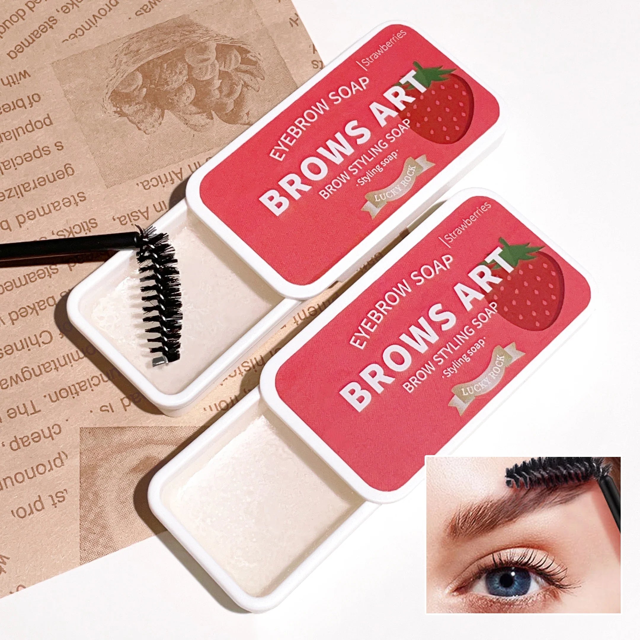 Long-Lasting Eyebrow Styling Gel with 3D Feathery Wild Brow Setting - Waterproof and Easy to Apply