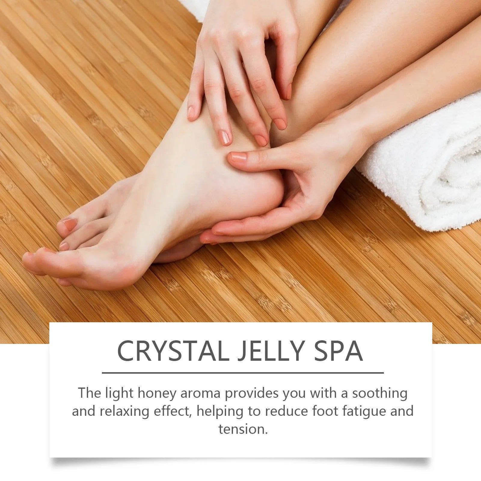 Crystal Jelly Spa Foot Soak Remove Dead Skin Soften Calluses Body Exfoliation Eliminate Fatigue Soothing Mud Scruber Skin Care