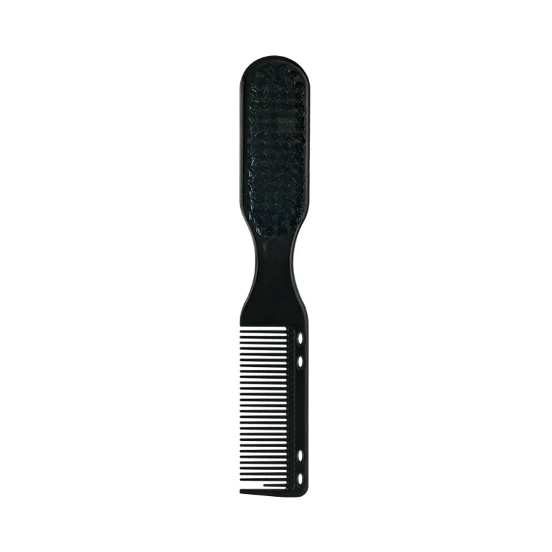 Double-sided Professional Barber Neck Brush Comb Black Small Hair Styling Comb Shaving Beard Salon Carving Duster Cleaning Brush