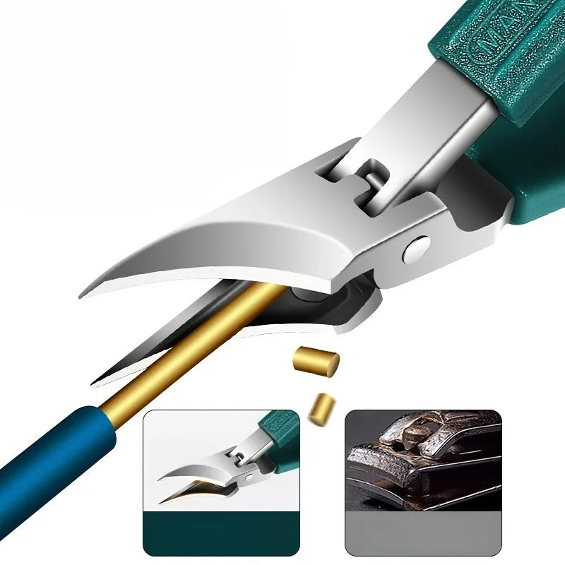 25° Slant Edge Nail Clipper Set Anti-Splash Eagle Beak Oblique Toe Nail Trimmers for Ingrown Toenail Professional Manicure Tools