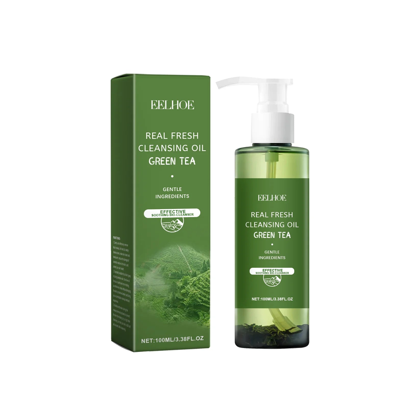 Green Tea Cleansing Oil-It can gently remove makeup,soothe the face,eyes and lips, and leave the skin refreshing and non-tight
