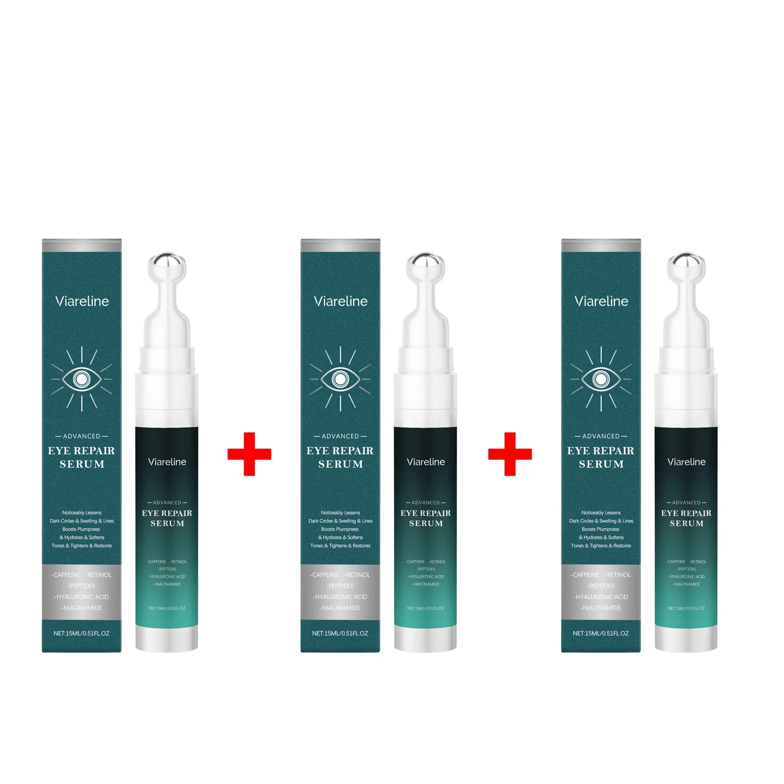 Retinol Eye Serum Massage Roller Eye Bag Removal Fade Fine Line Anti Dark Circle Puffiness Lifting Firm Brighten Eye Skin Care