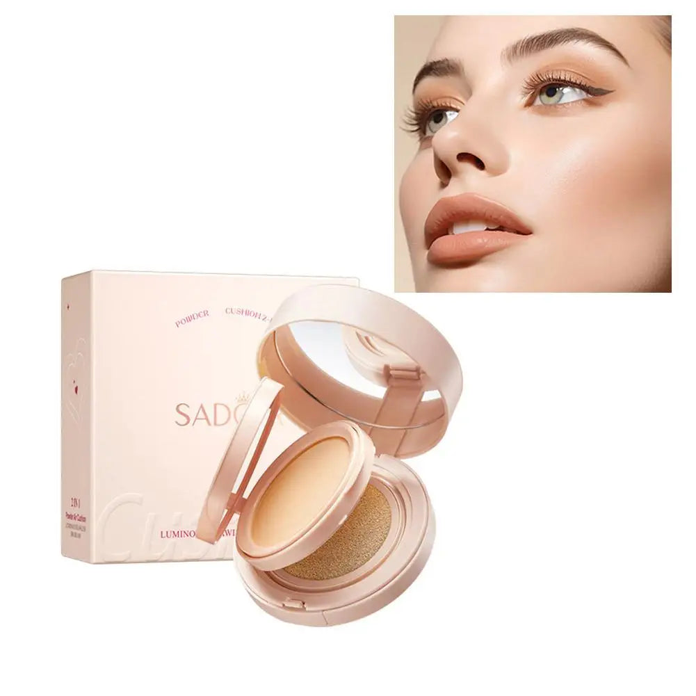 2-In-1 Matte Silky Moisturizing Foundation 24h Long Lasting Oil-control Air Cushion BB Cream Cushion Foundation