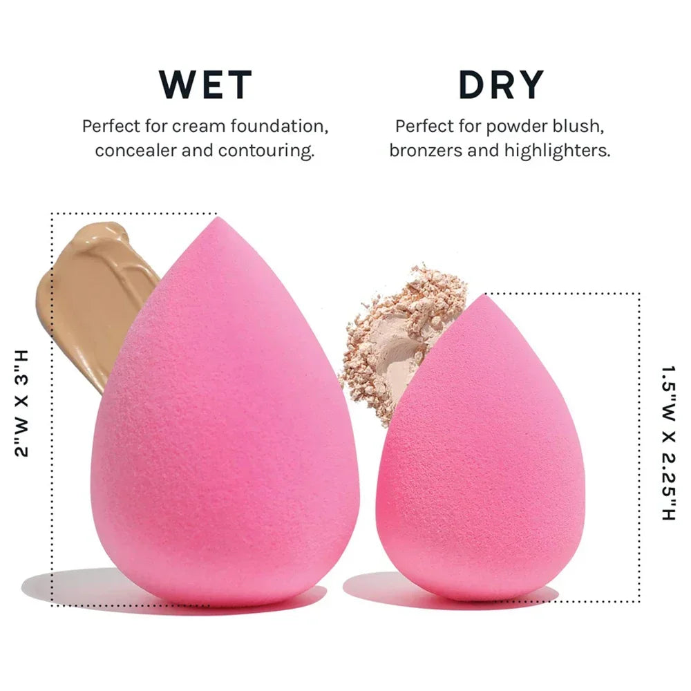 6pcs Mini Makeup Sponge Powder Cosmetic Puff Dry and Wet Sponge Concealer Liquid Foundation Beauty Women Make Up Accessories