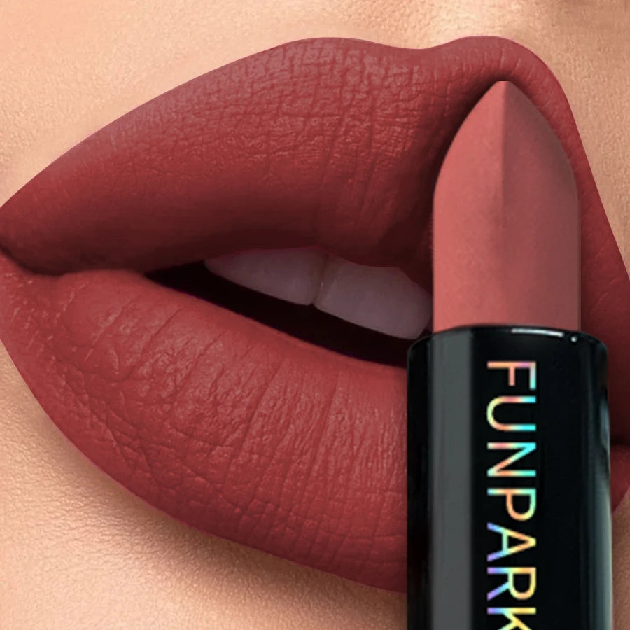 25-Color Matte Lipstick Waterproof Long Lasting Velvet Finish Lip Tint Smooth Matte Lip Color Smudge-proof Lip Liner Lip Makeup