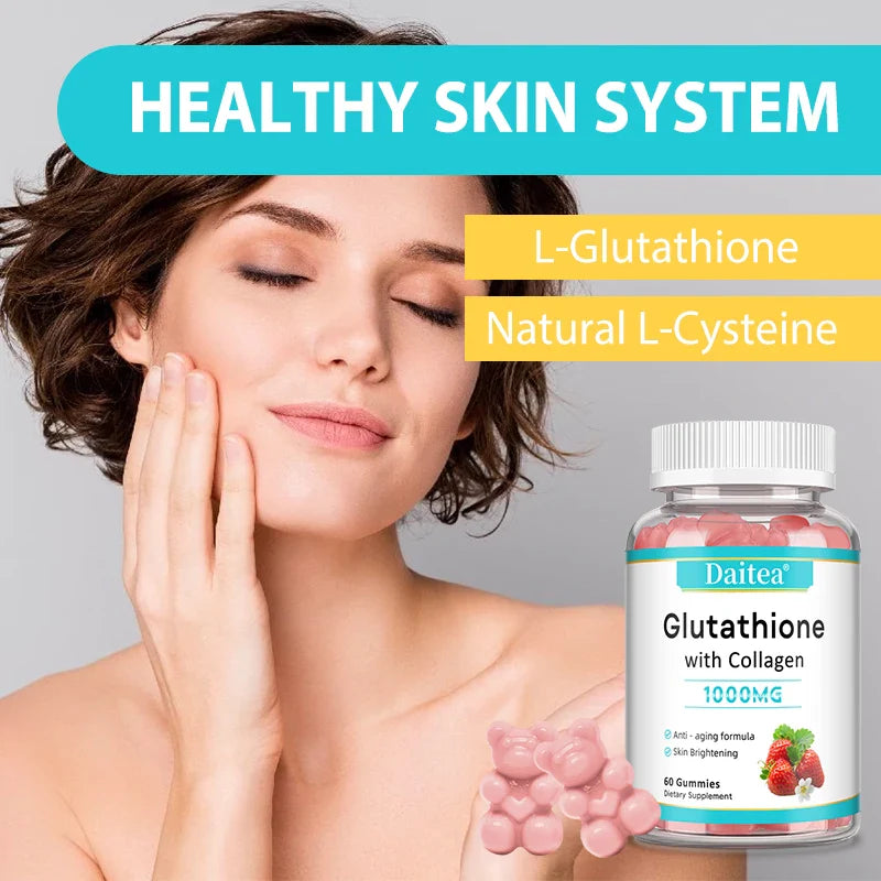 Glutathione with Collagen Capsules Vitamin C Skin Brightening Skin Care Beauty Health Deeply Nourishes The Skin