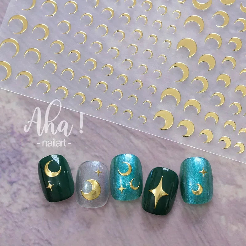 1sheet 3D Sweet Cherry Fruit Nail Art Stickers Summer Peach/Lemon/Star/Moon Nail Decals 8*10cm Adhesive Red Cherry Nail Decor
