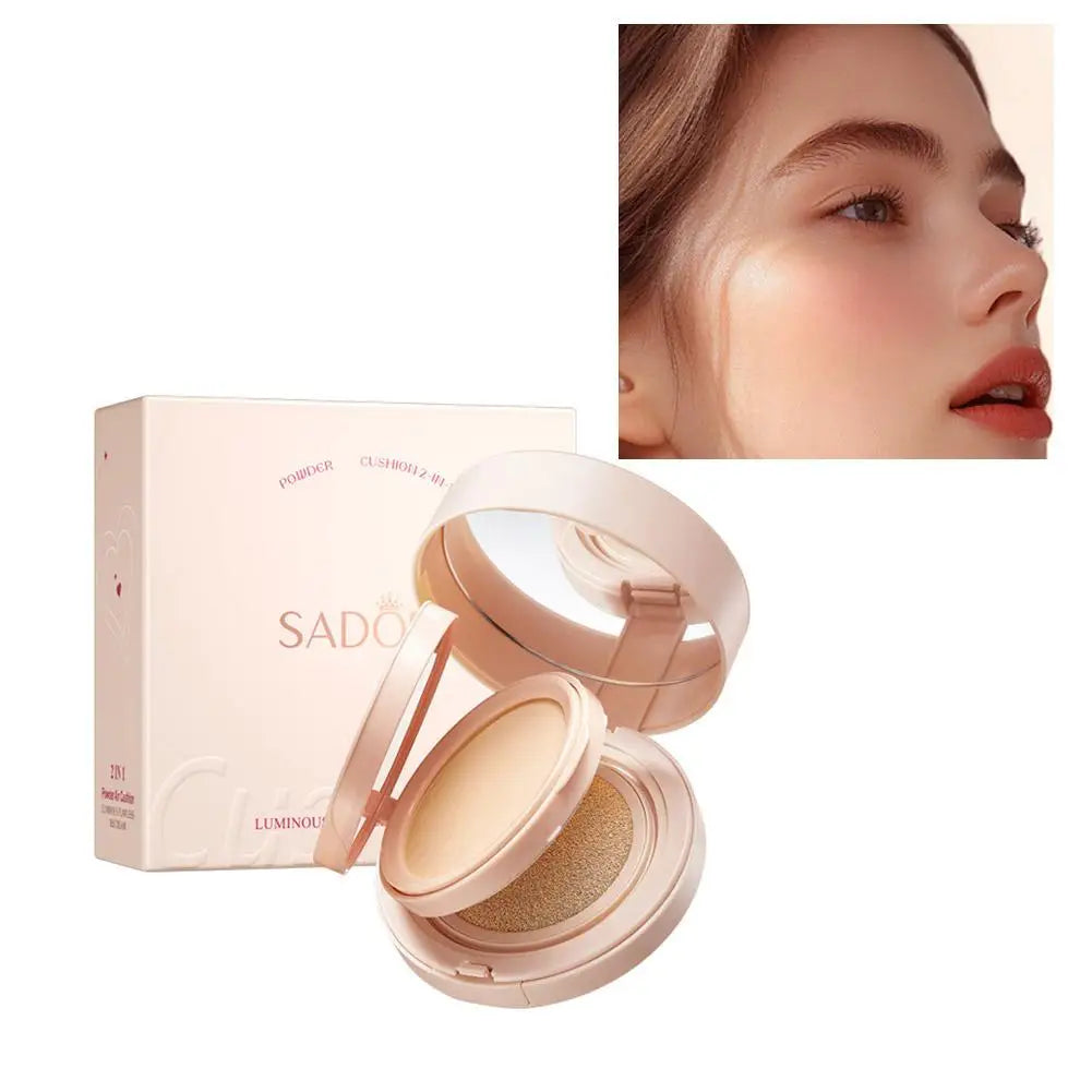 2-In-1 Matte Silky Moisturizing Foundation 24h Long Lasting Oil-control Air Cushion BB Cream Cushion Foundation