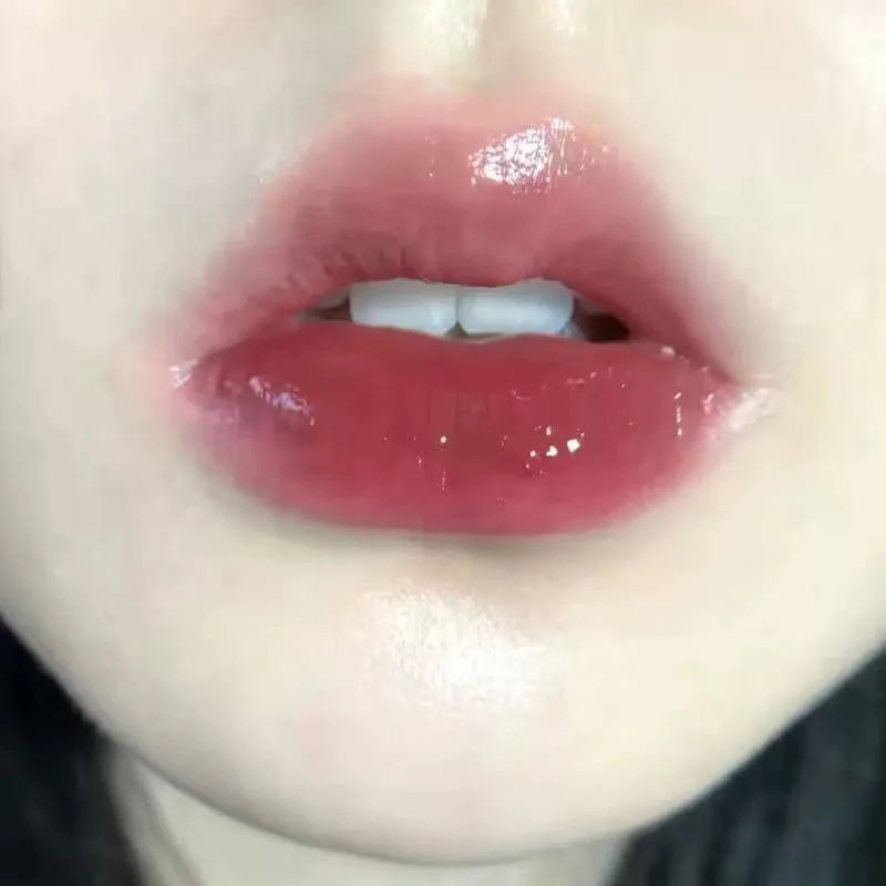 Silver Tube Five-color Clear Water Gloss Lip Gloss Moisturizing Mirror Crystal Jelly Lip Glaze Watery Texture Lip Tint Makeup