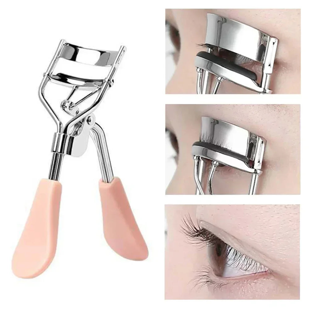1pc Portable Eyelash Curler Black Stainless Steel Eyelash Curler Lasting Shaping Suitable for Female Eyelash Lifting Eye-Eyelash