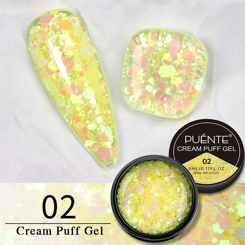 PUENTE 15ML Vitamin E Base Coat Gel Nail Polish For Soft Thin Breaking Nails Strengthen Soak Off UV Gel Varnish For Nail Care