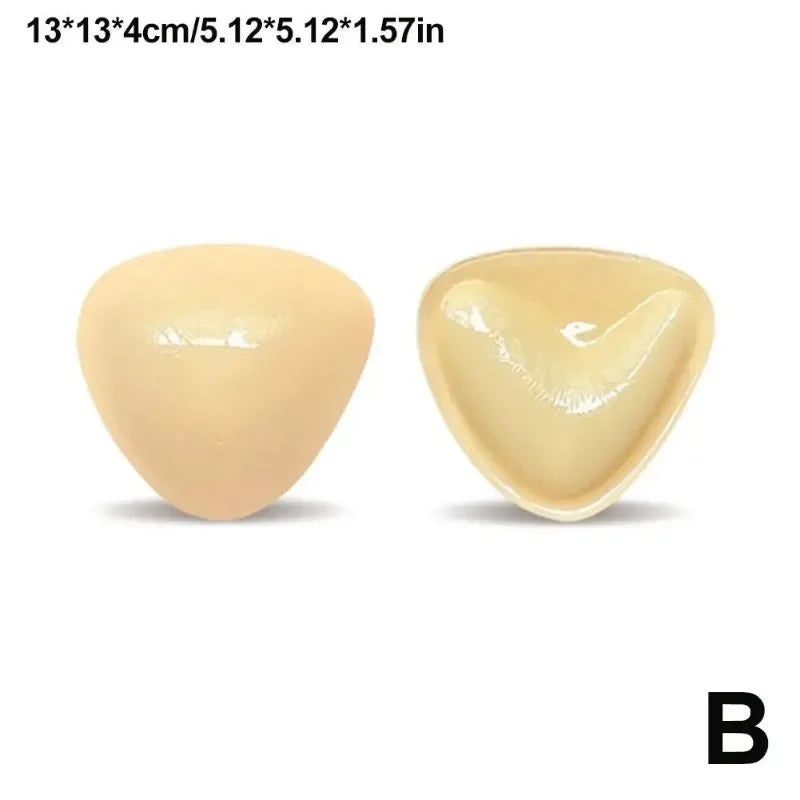 1 Pair Solid Self Adhesive Bra Double Both Sided Sticky Push Up Bra Inserts Reusable Adhesive Ultra Breast Lift Padding Insert