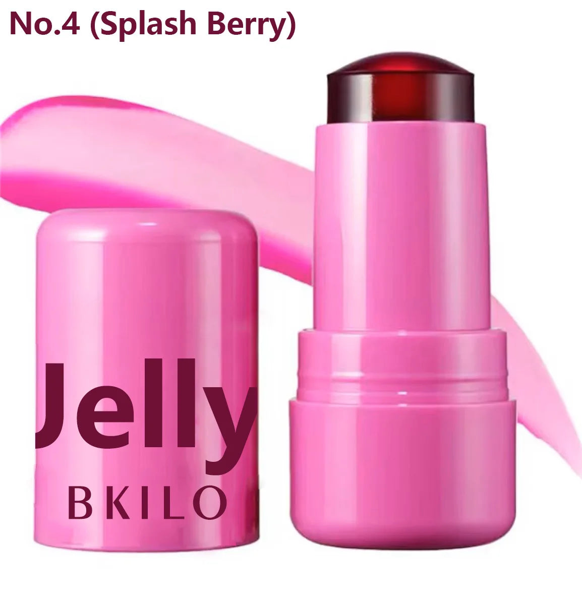 Milk Jelly Powder Blusher 3-in-1 Moisturized Blusher Stick Long Lasting Brighten Matte Facial Contour Rouge Makeup Lip Tint
